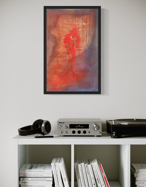 Hearts on Fire | Framed Giclee Print on Canvas